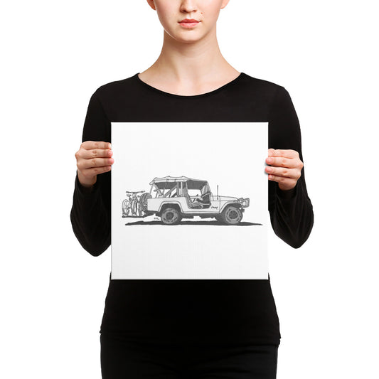 Jeep (Canvas Print)