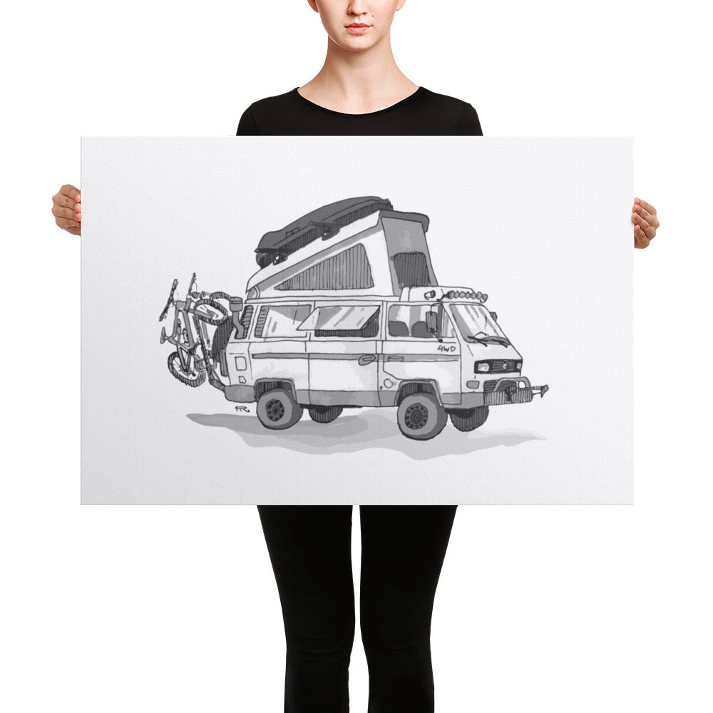 Volkswagen Westfalia Camper (Canvas Print)