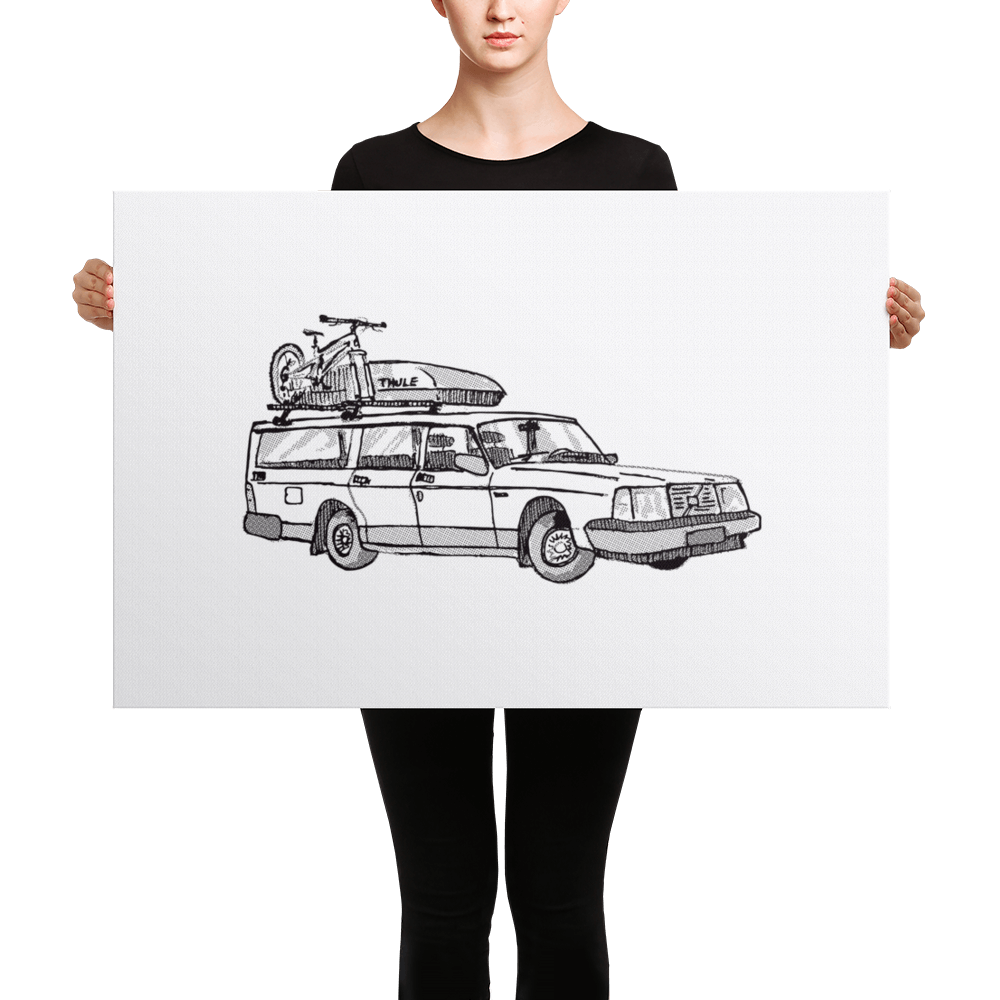 Volvo Wagon (Canvas Print)