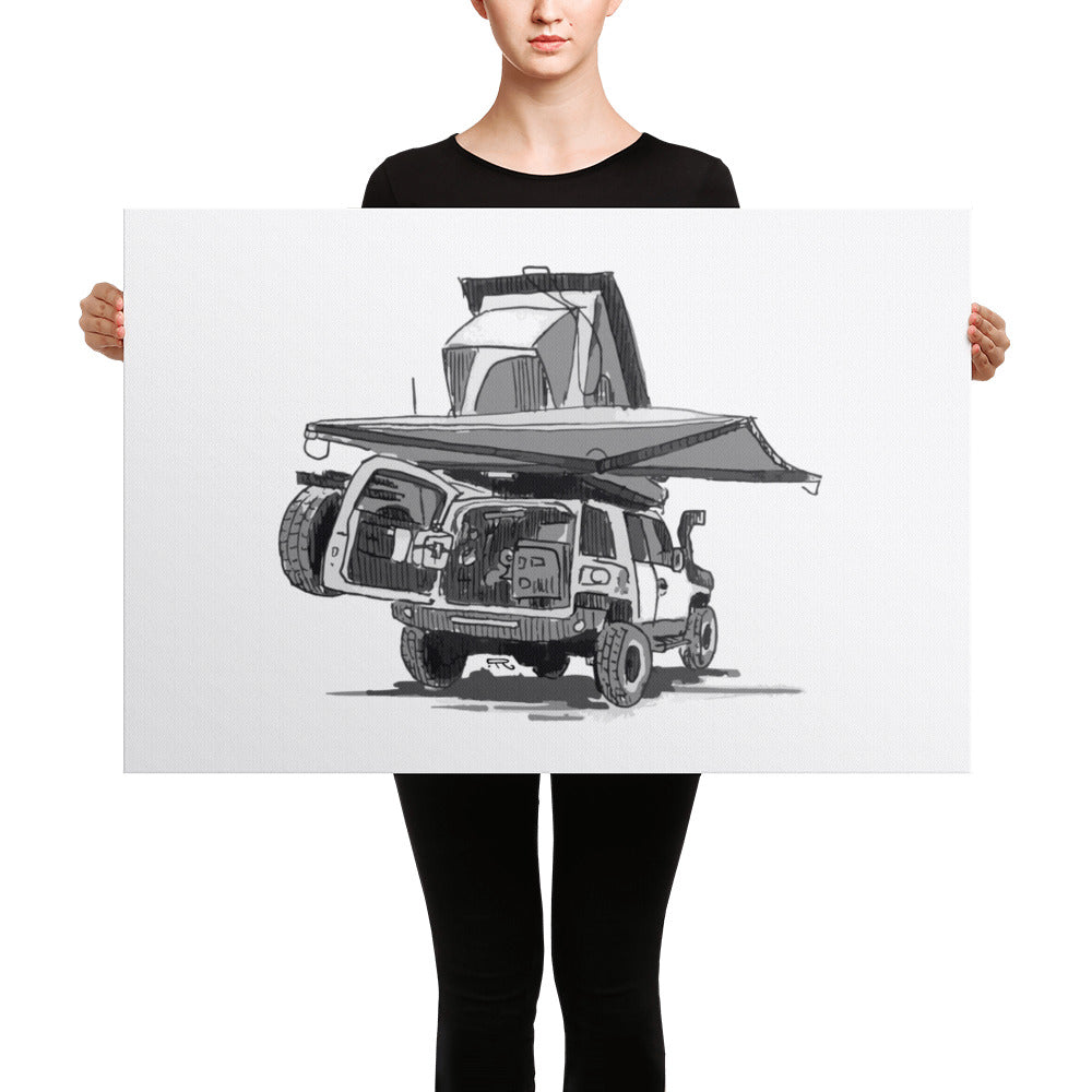 Toyota FJ Cruiser (Canvas Print)